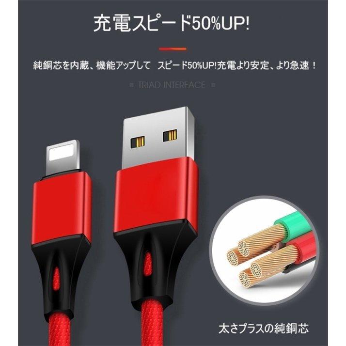 ケーブル USB Type-C 3in1 iPhoneケーブル iPhone17 Android用 micro USB Type-C 急速充電ケーブル USBケーブル 高耐久ナイロン モバイルバッテリー 充電器 8