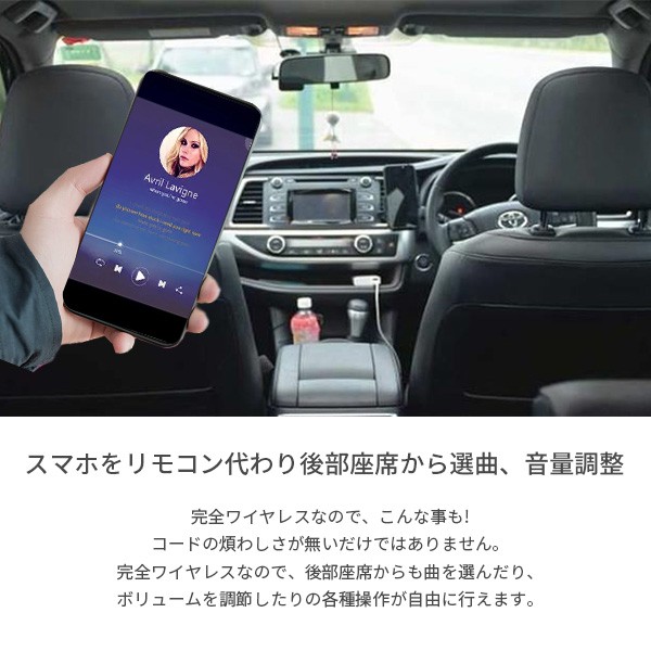Bluetooth 受信機 車載レシーバー AUX3.5mm Bluetoothアダプタ オーディオ 無線 受信機 音楽再生 通話 接続 レシーバー ワイヤレス 6