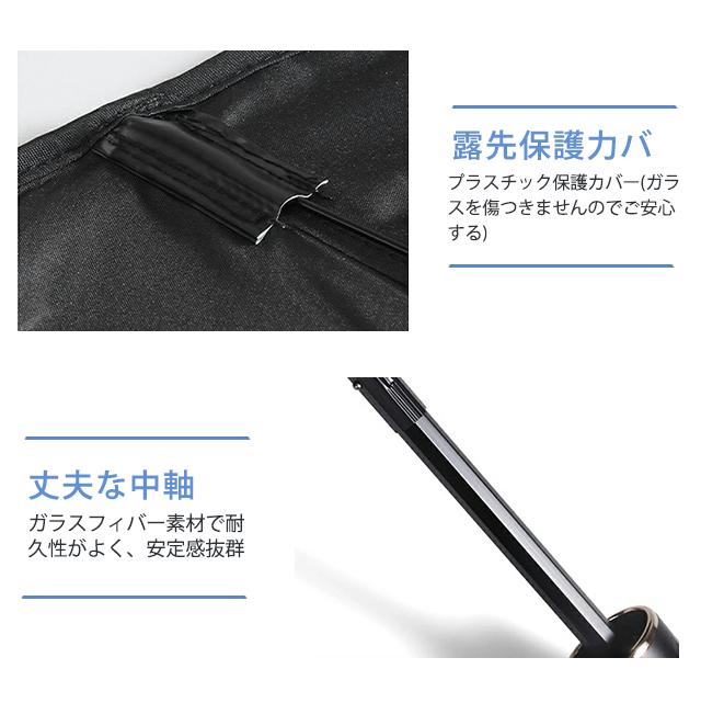 サンシェード 車 遮光 断熱 車用サンシェード 折りたたみ 傘型 車用パラソル フロントガラス フロントサンシェード 車載用品 収納便利 紫外線対策 17