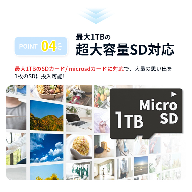4in1カードリーダー スマホ SD カードリーダー 最大1TB対応 カメラリーダー USB メモリー iPhone Android iPad メモリーカード 携帯 写真 保存 バックアップ 9