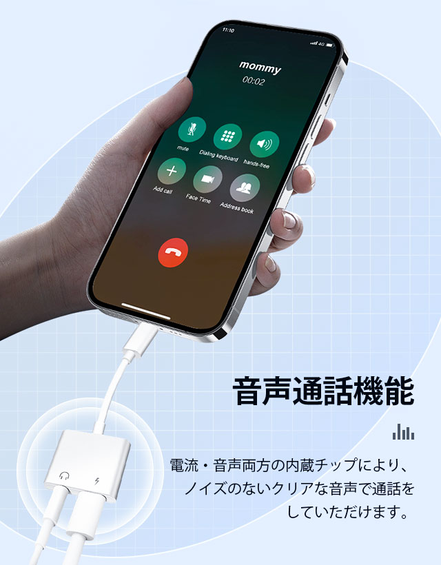 iPhone 変換アダプター 2in1 イヤホン 3.5mm イヤホンジャック 変換 + 充電 iPhone/iPad接続 変換ケーブル イヤホン変換 音量調整 充電機 8