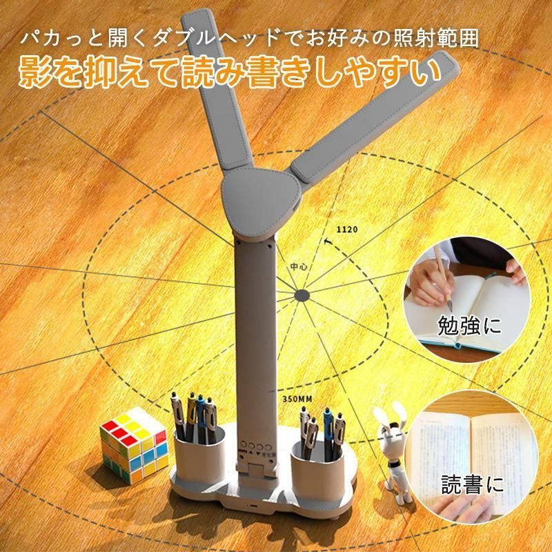 デスクライト コードレス led おしゃれ 充電式 明るい 子供 usb おすすめ 目に優しい ledライト 勉強 北欧 白 電気スタンド スタンドライト ディスプレイ 3