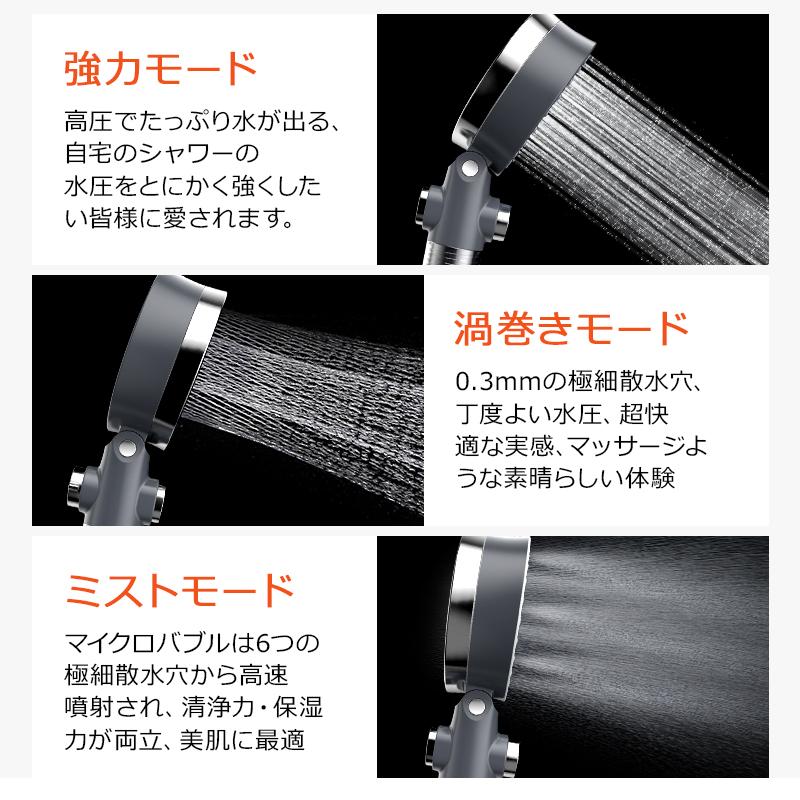 シャワーヘッド ナノバブル 節水 塩素除去 マイクロバブル TOTO規格 アダプター4種 ウルトラ 交換フィルター付き ファイン 12
