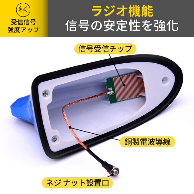 ドルフィン　アンテナ シャーク　アンテナ アクア　信号強化アンテナ 受信可能　 ルーフ シャーク フィン アンテナ ドルフィン アンテナ送料無料 6