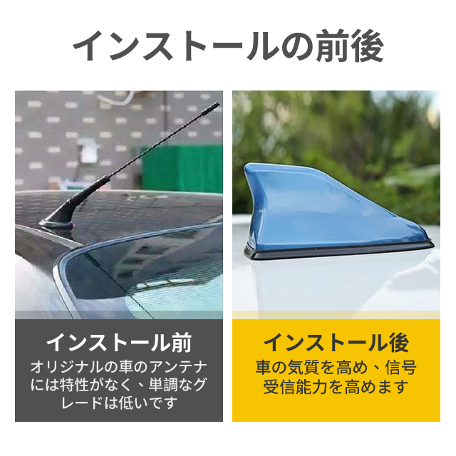 ドルフィン　アンテナ シャーク　アンテナ アクア　信号強化アンテナ 受信可能　 ルーフ シャーク フィン アンテナ ドルフィン アンテナ送料無料 10