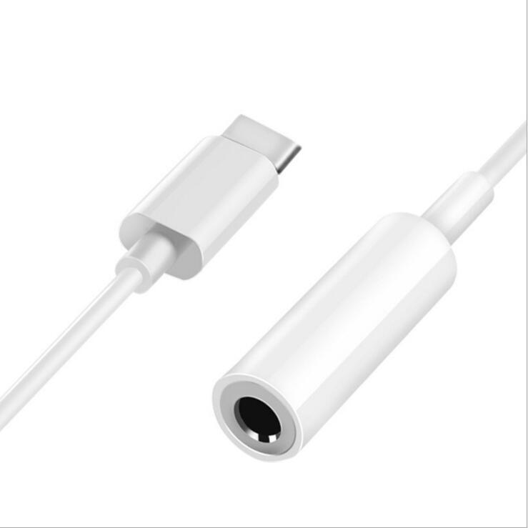 USB Type-C to 3.5mm イヤホンジャック タイプC イヤホン変換アダプタ 変換ケーブル オーディオアダプタ 高耐久 ナイロン 2